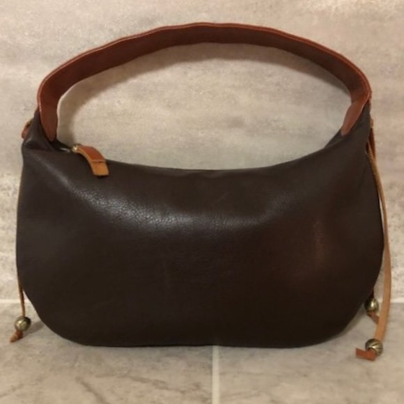 Kenneth Cole Handbags - Kenneth Cole Mini Leather Hobo Bag EUC